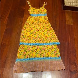 FARM Rio Tiered Tropical Print Bustier Dress (4)